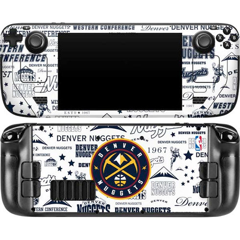 NBA Denver Nuggets Historic Blast Steam Deck Handheld Gaming Computer Skin