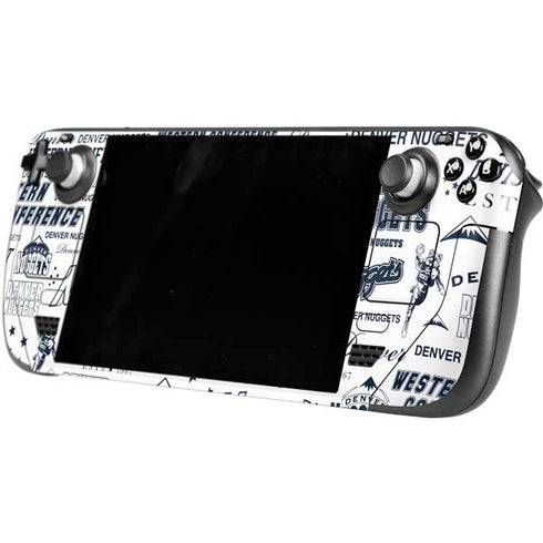 NBA Denver Nuggets Historic Blast Steam Deck Handheld Gaming Computer Skin