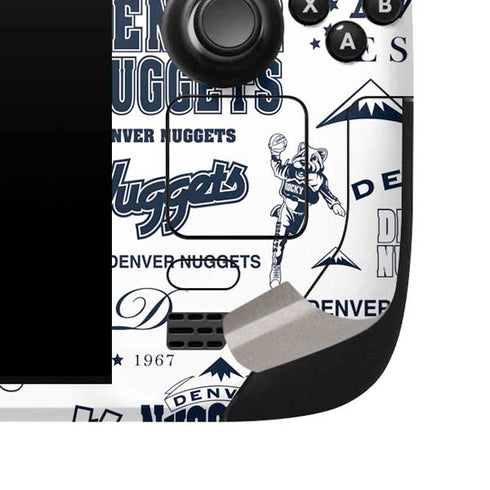 NBA Denver Nuggets Historic Blast Steam Deck Handheld Gaming Computer Skin