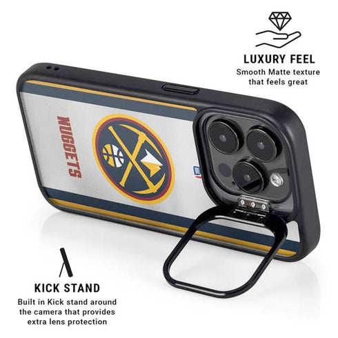 NBA Denver Nuggets iPhone 15 Pro Max Kickstand Case