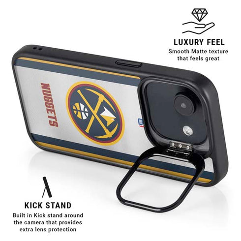 NBA Denver Nuggets iPhone 16e Kickstand Case