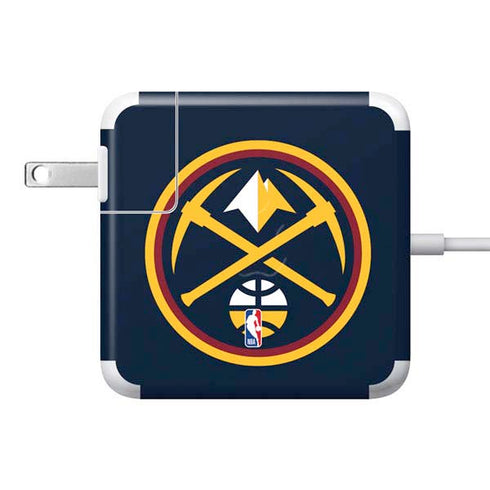 NBA Denver Nuggets Large Logo 85W Power Adapter (15 and 17 inch MacBook Pro Charger) Skin