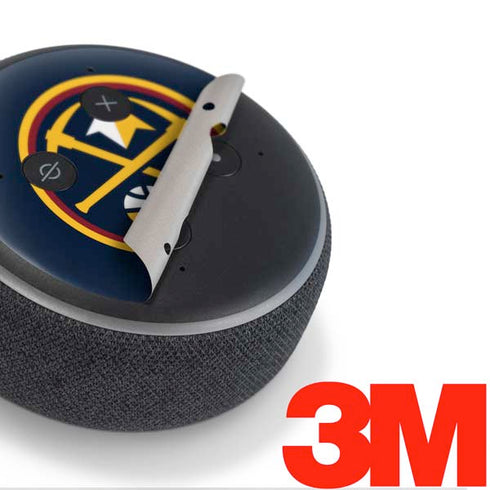 NBA Denver Nuggets Large Logo Amazon Echo Dot Skin
