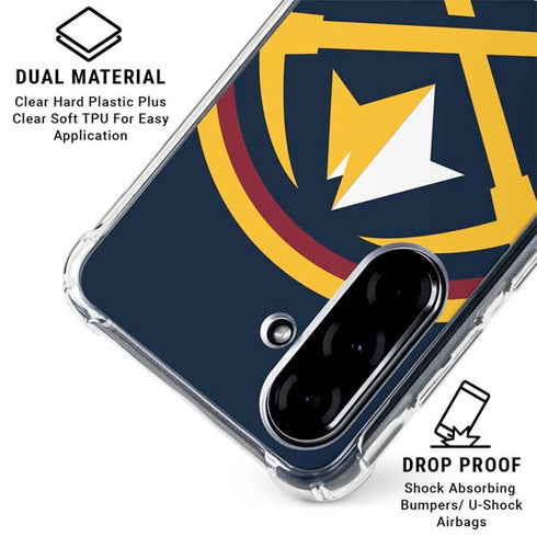 NBA Denver Nuggets Large Logo Galaxy A36 5G Clear Case