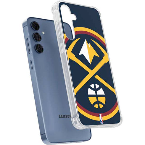 NBA Denver Nuggets Large Logo Galaxy A55 5G Clear Case