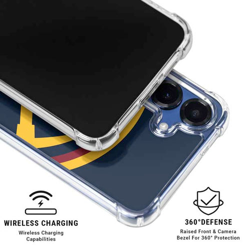 NBA Denver Nuggets Large Logo Galaxy S25 Clear Case