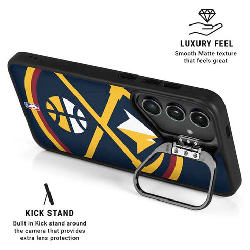 NBA Denver Nuggets Large Logo Galaxy S26 Kickstand Case