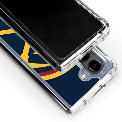 NBA Denver Nuggets Large Logo Galaxy Z Fold5 5G Clear Case