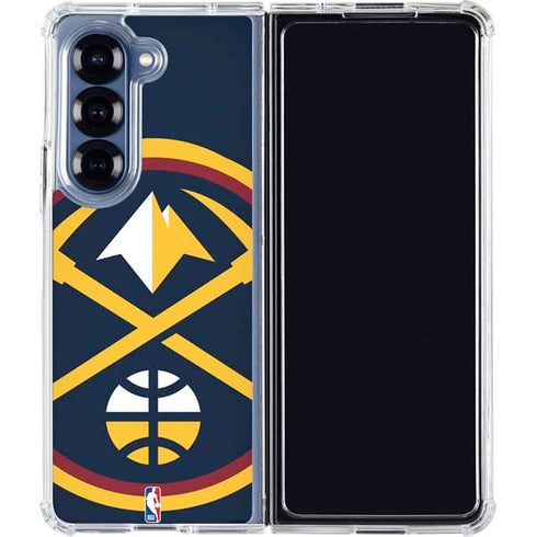 NBA Denver Nuggets Large Logo Galaxy Z Fold7 Clear Case