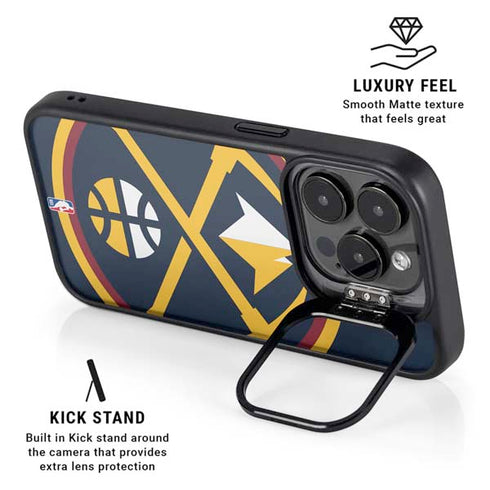 NBA Denver Nuggets Large Logo iPhone 14 Pro Max Kickstand Case