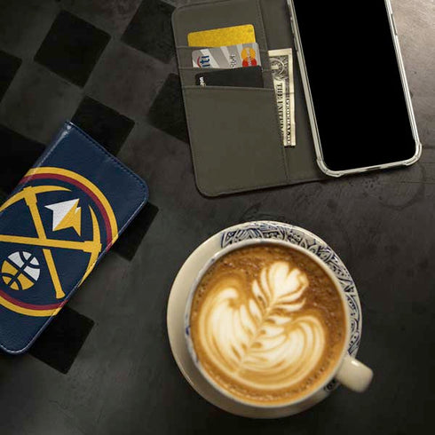 NBA Denver Nuggets Large Logo iPhone 15 Folio Case