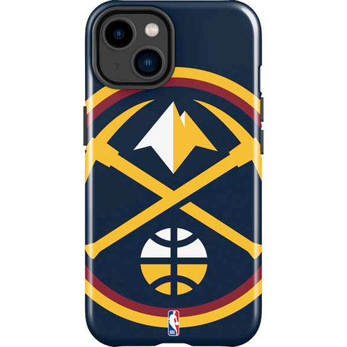 NBA Denver Nuggets Large Logo iPhone 15 Impact Case