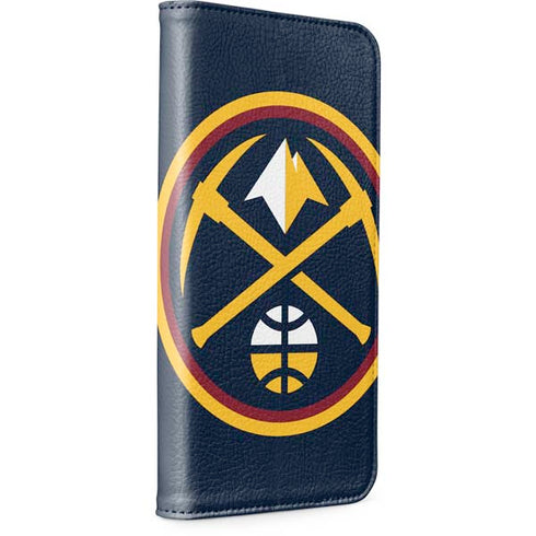 NBA Denver Nuggets Large Logo iPhone 15 Plus Folio Case