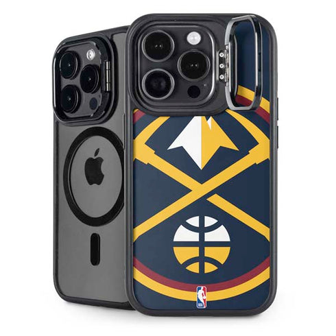 NBA Denver Nuggets Large Logo iPhone 15 Pro Max Kickstand Case
