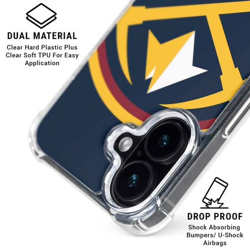 NBA Denver Nuggets Large Logo iPhone 16 MagSafe Case