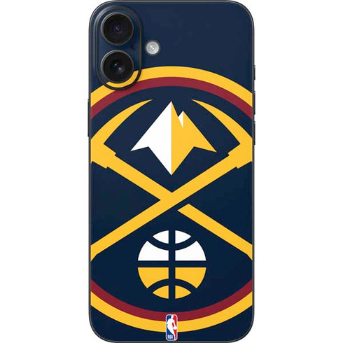 NBA Denver Nuggets Large Logo iPhone 16 Plus Skin