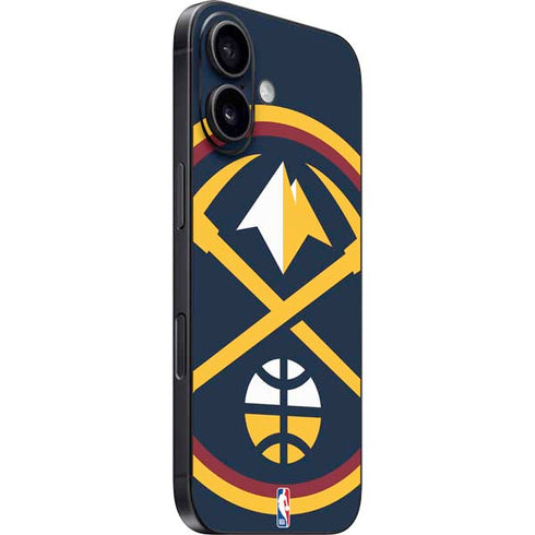 NBA Denver Nuggets Large Logo iPhone 16 Plus Skin