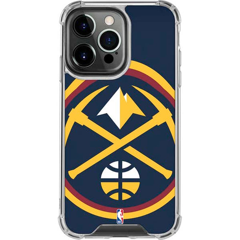 NBA Denver Nuggets Large Logo iPhone 16 Pro Clear Case