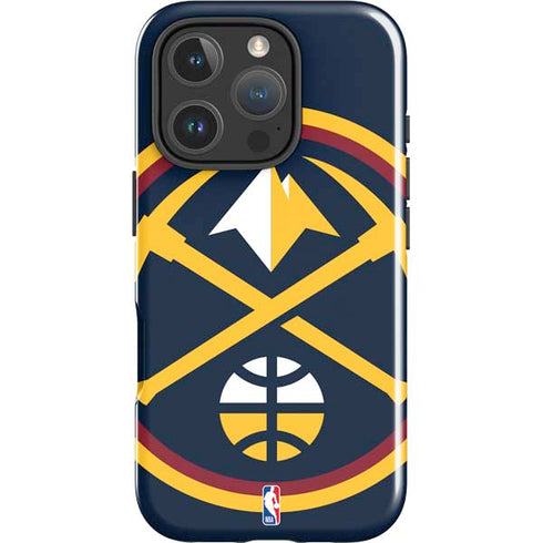 NBA Denver Nuggets Large Logo iPhone 16 Pro Impact Case
