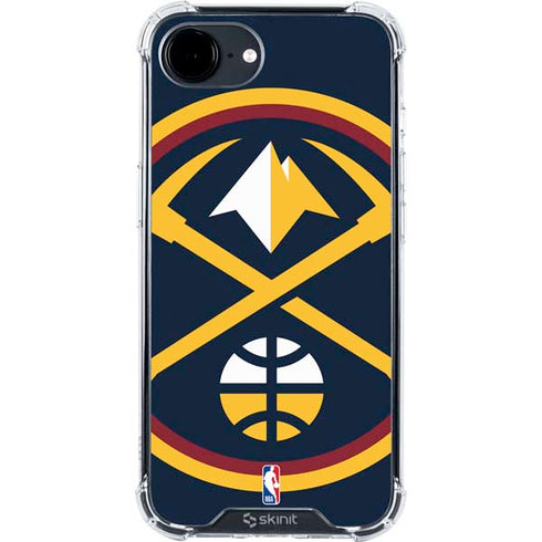 NBA Denver Nuggets Large Logo iPhone 16e Clear Case