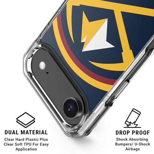 NBA Denver Nuggets Large Logo iPhone 17 Air Clear Case