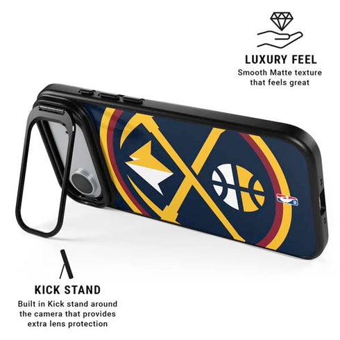 NBA Denver Nuggets Large Logo iPhone 17 Air Kickstand Case