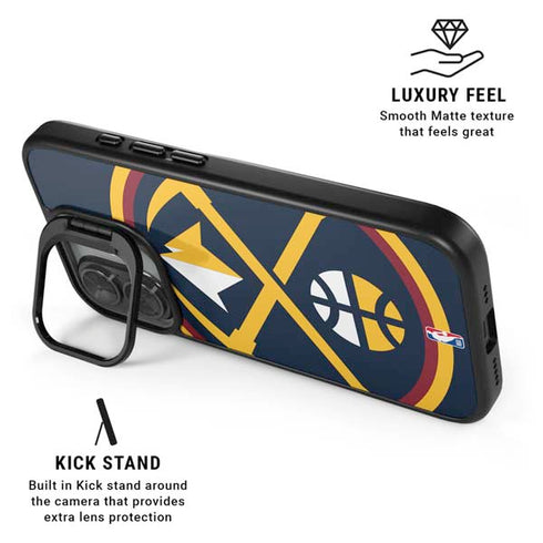 NBA Denver Nuggets Large Logo iPhone 17 Kickstand Case
