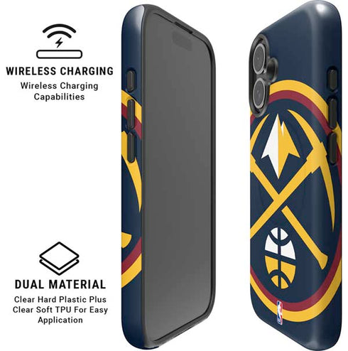 NBA Denver Nuggets Large Logo iPhone 17 Magsafe Impact Case