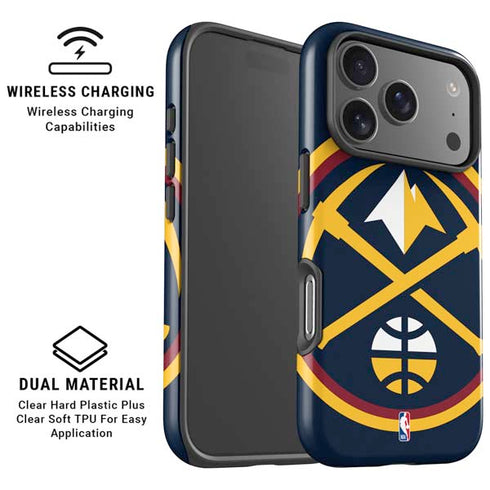 NBA Denver Nuggets Large Logo iPhone 17 Pro Magsafe Impact Case