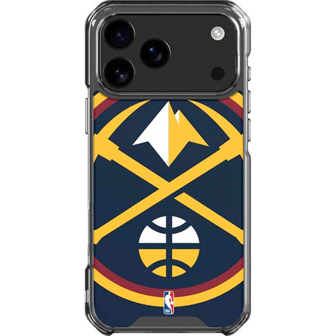 NBA Denver Nuggets Large Logo iPhone 17 Pro Max Clear Case