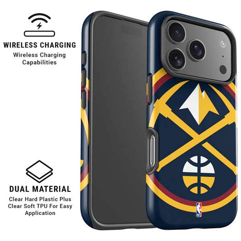NBA Denver Nuggets Large Logo iPhone 17 Pro Max Magsafe Impact Case