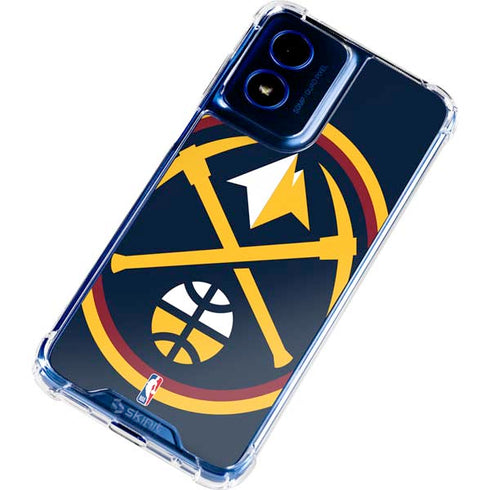 NBA Denver Nuggets Large Logo Moto G 5G (2024) Clear Case