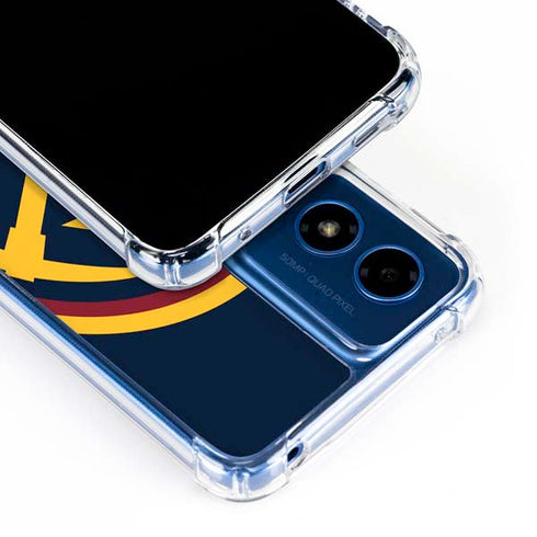 NBA Denver Nuggets Large Logo Moto G 5G (2024) Clear Case