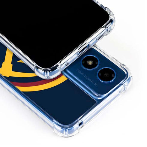 NBA Denver Nuggets Large Logo Moto G Play 4G (2024) Clear Case