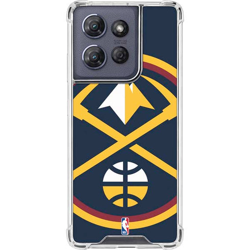 NBA Denver Nuggets Large Logo Moto G Stylus 5G (2025) Clear Case