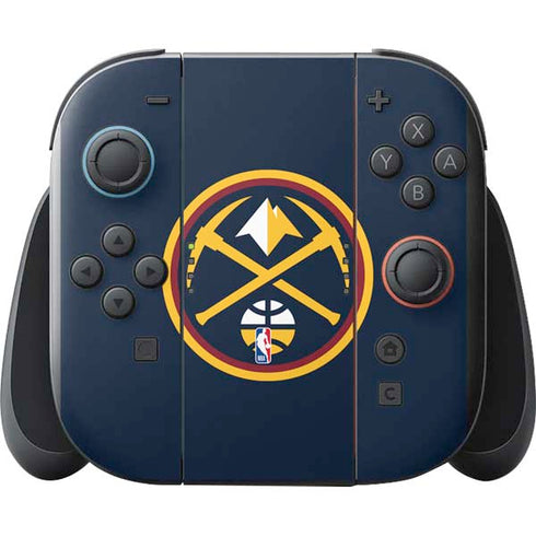 NBA Denver Nuggets Large Logo Nintendo Switch 2 (2025) with Joy-Con Skin