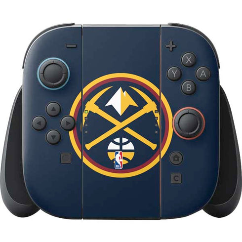 NBA Denver Nuggets Large Logo Nintendo Switch 2 (2025) Joy-Con Controller Skin