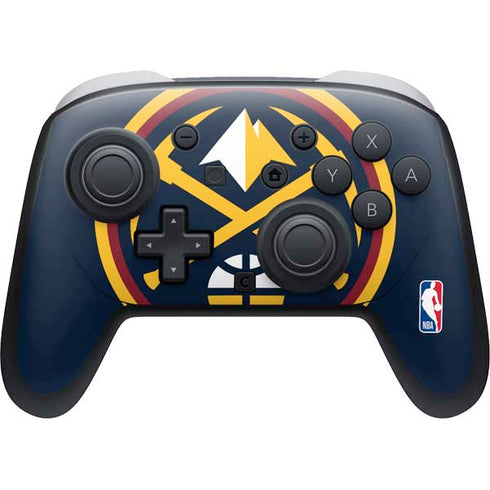 NBA Denver Nuggets Large Logo Nintendo Switch 2 (2025) Pro Controller Skin