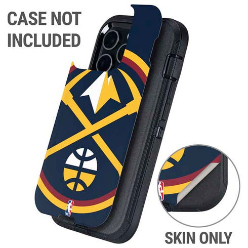 NBA Denver Nuggets Large Logo Otterbox Defender iPhone Skin