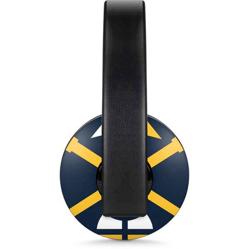 NBA Denver Nuggets Large Logo PlayStation 4 Gold Wireless Headset Skin