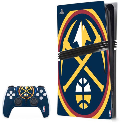 NBA Denver Nuggets Large Logo PS5 Pro Bundle Skin