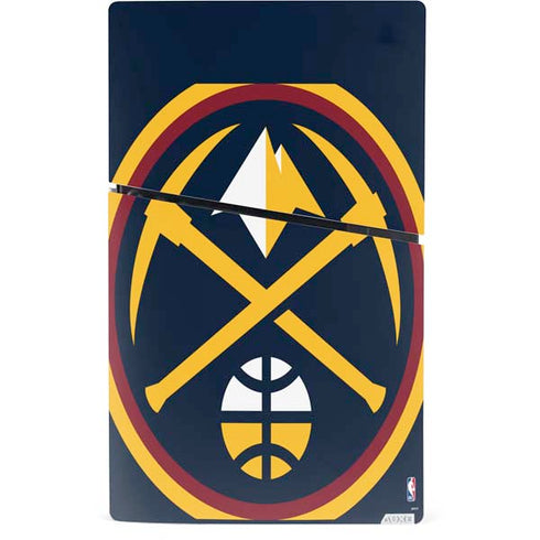 NBA Denver Nuggets Large Logo PS5 Slim Digital Edition Console Skin