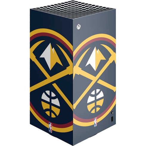 NBA Denver Nuggets Large Logo XBox Series X Digital Edition Console Skin