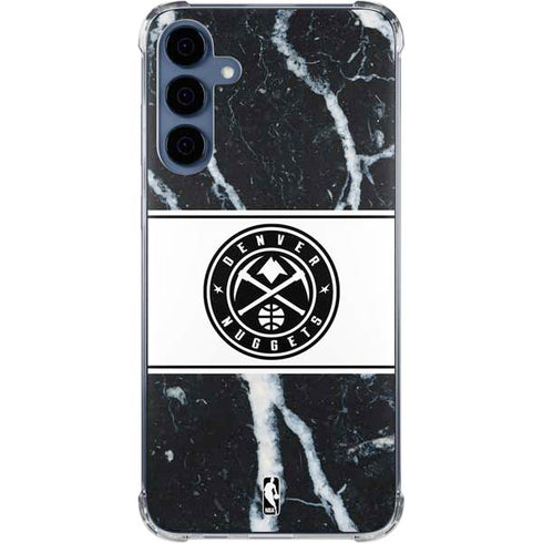 NBA Denver Nuggets Marble Galaxy A55 5G Clear Case