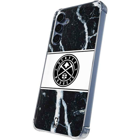 NBA Denver Nuggets Marble Galaxy A55 5G Clear Case