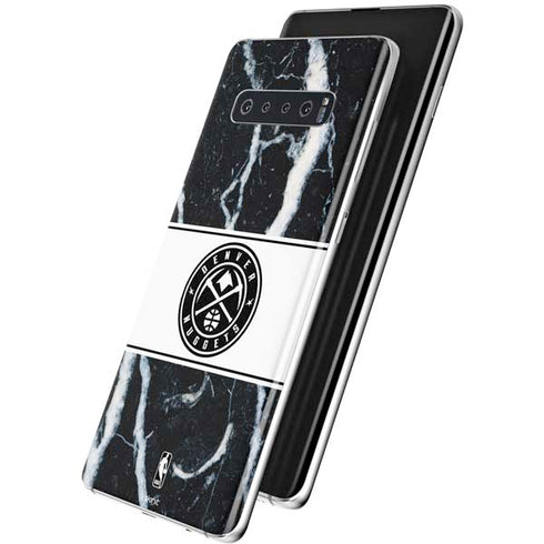NBA Denver Nuggets Marble Galaxy S10 Plus Skin