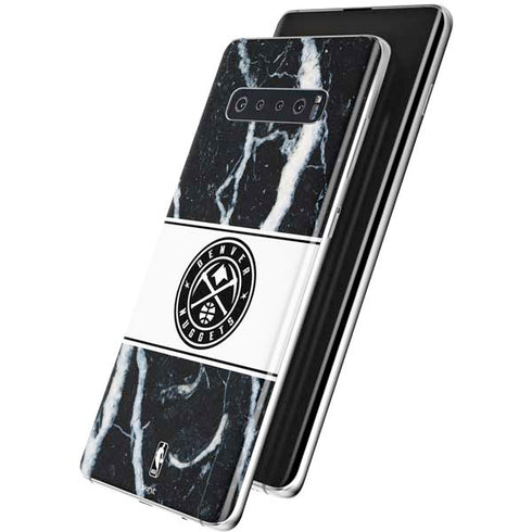 NBA Denver Nuggets Marble Galaxy S10 Skin