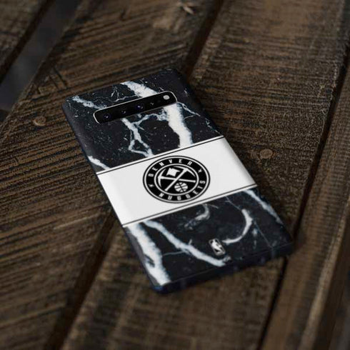 NBA Denver Nuggets Marble Galaxy S10 Skin