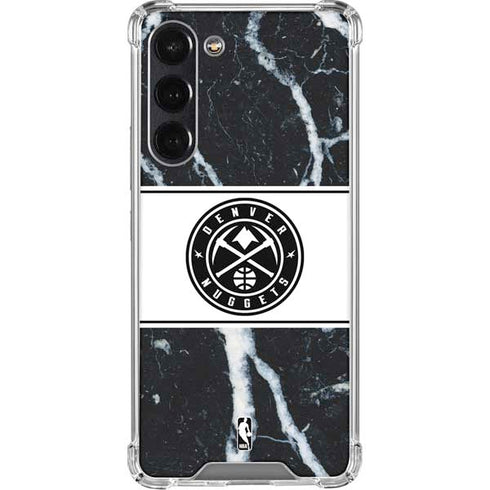 NBA Denver Nuggets Marble Galaxy S24 FE Clear Case