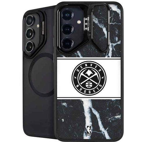 NBA Denver Nuggets Marble Galaxy S25 Kickstand Case